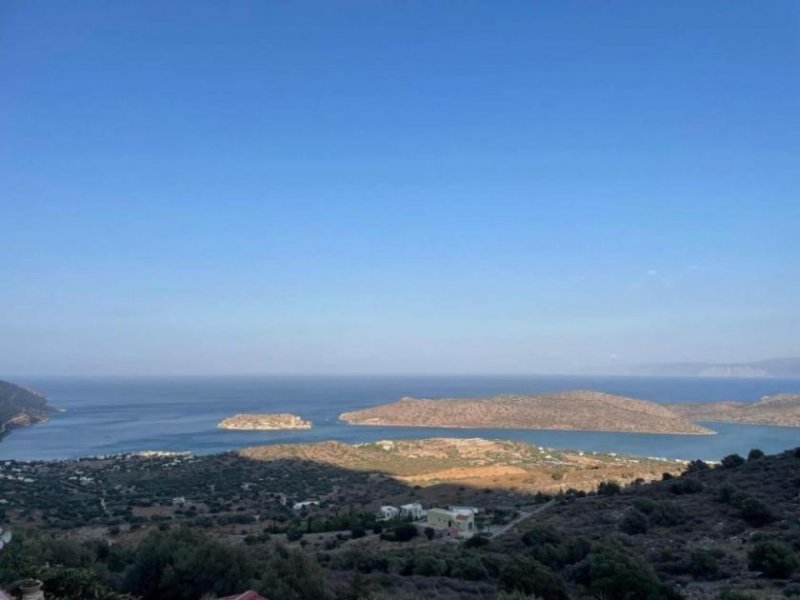 Plaka Elounda Großes Baugrundstück mit Meerblick in Chavgas, Elounda Grundstück kaufen